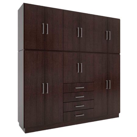 Placard 12 Puertas 156 Wengue 215 Cm