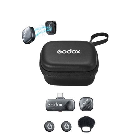Micrófono Inalambrico Godox Cube SC Kit 1 USB C 300m 24 bits 30 horas