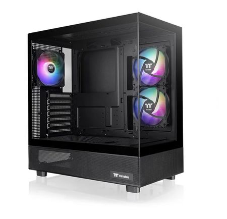 Gabinete TT View 270 Plus ARGB TG x2 Fan ARGB x3 Black