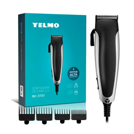 Cortadora De Cabello Con Peines Yelmo BC-3701 Cuchillas de acero inoxidable