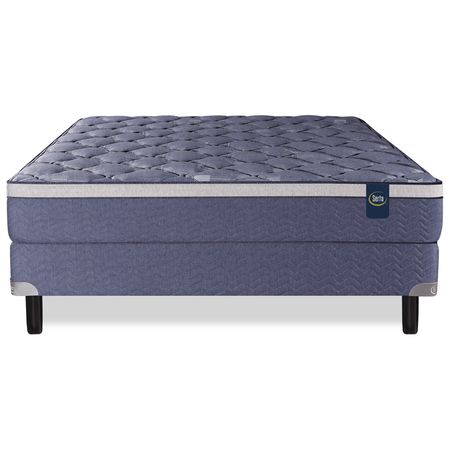 Colchon y Sommier Serta Kentucky Queen Size 150x190 De Espuma Alta Densidad Pillow Suave