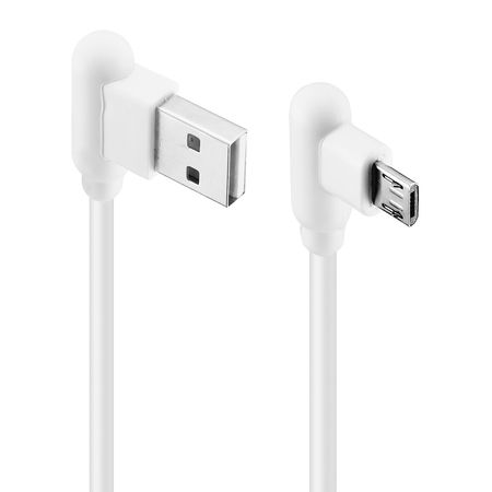 Cable Dekkin 90 Grados Micro Usb Blanco Ca-309 B