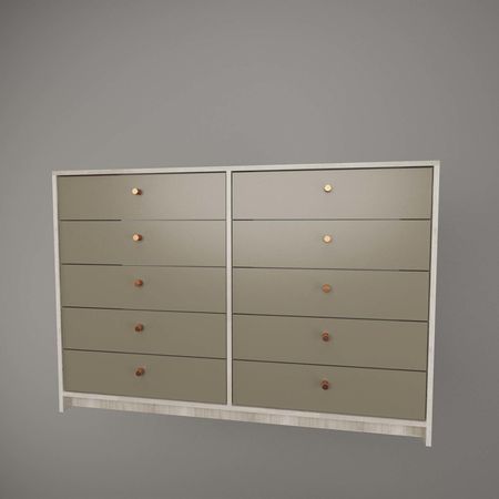 Chiffonier 10 Cajones Tables Cod: 6059 Nevado-Gris