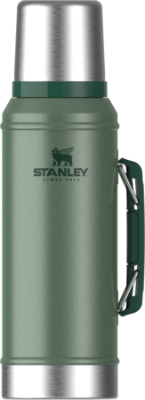 Termo Stanley Clasico 950 Ml Con Manija Y Tapon Cebador Verde 10-10148-001