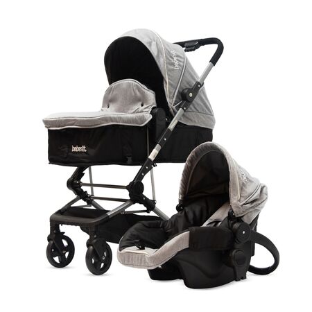 Cochecito Gris Perla 3 en 1 Travel System