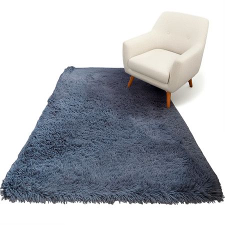 Alfombra 2x3 Mts Nórdica Living Gris Gadnic Lavable Súper Soft