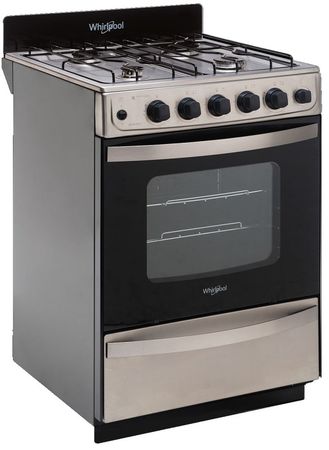 Cocina Multigas Whirlpool Wfx57Dw 4 Hornallas 55 Cm