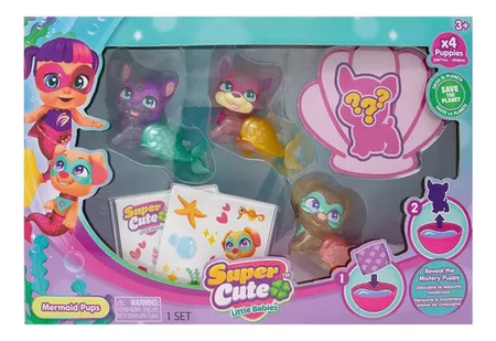 Muñeca Super Cute Little Babies Mermaid Pups Newt Point