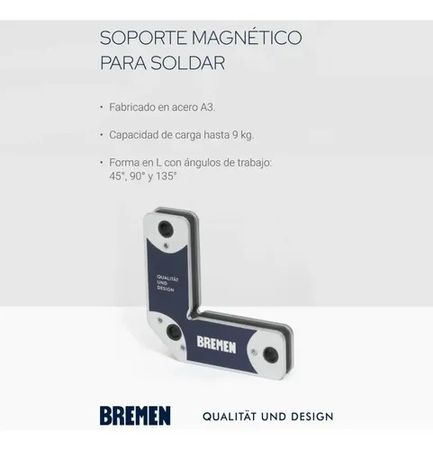 Soporte Magnético L Bremen para Soldar 9 Kilogramos