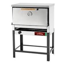HORNO PIZZERO SOL REAL (GAUCHITO ) 607 GNVI CIEGO GAS NATURAL INOX.6 MOLDES ACERO - 4604528