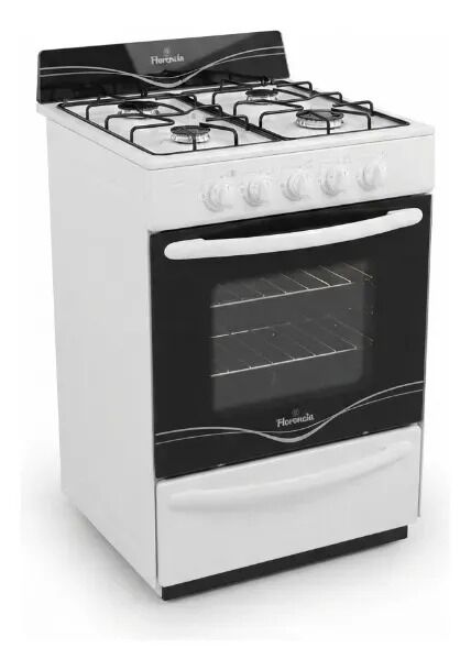 Cocina Florencia Recta 5516F a gas 4 hornallas Blanca Puerta Con Visor - Vista 2