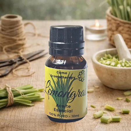 Aceite Esencial De Lemongrass 100% Puro Y Natural - 10ml