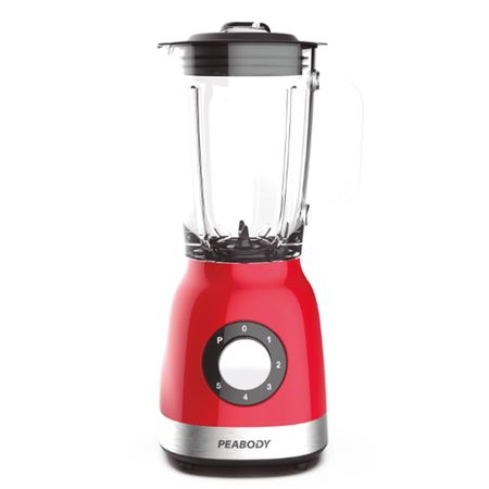 Licuadora Peabody 1200 Watts Con Jarra De Vidrio Pe-ln1210rm Roja Metalizada