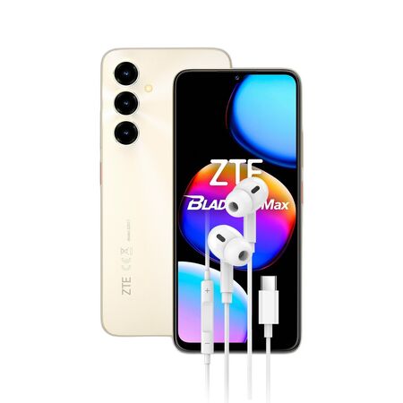 Combo ZTE V80 Max 4+256GB Dorado + Auriculares Dekkin USB-C