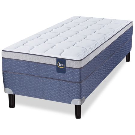 Colchon y Sommier Serta Florida Pocket Firm 1 Plaza y media 90x190 de Resortes + Europillow Suave