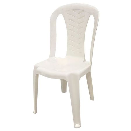 Silla Plastica Living Voss 2000 Blanca