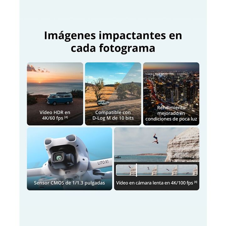 Drone DJI Lito X1 Combo Vuela Más (Control Remoto DJI RC-N3) - Vista 4