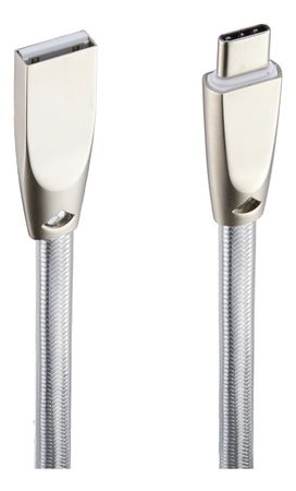 Cable Dekkin Usb Tipo C Metálico Blanco Ca-308 B