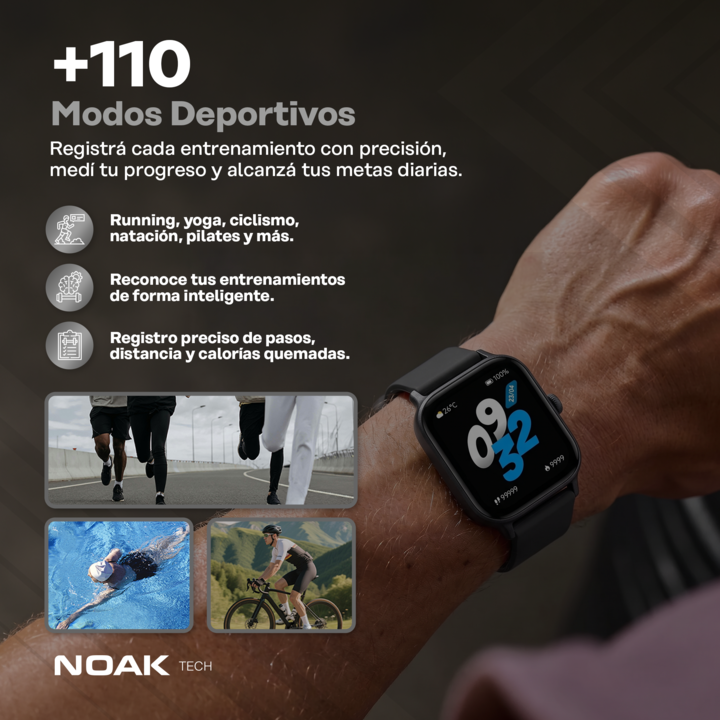 Smartwatch Noak S1 Pro 1.97" Amoled 5ATM GPS - Vista 4