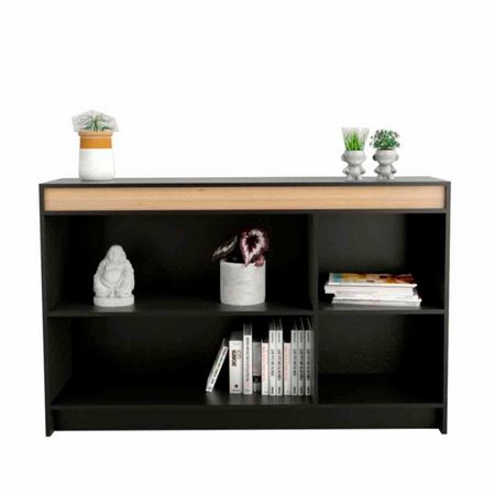 Bahiut Vajillero 1155 135x85x38 Cm Negro Olmo