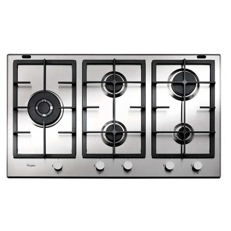 Anafe a Gas 5 Hornallas Whirlpool GMA9522X 90 cm