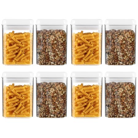 Kit x 8 Frascos 0.8L Con Cierre Hermético Gadnic