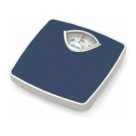Balanza Mecanica Antideslizante Silfab Hasta 130kg Bm100 Color Azul