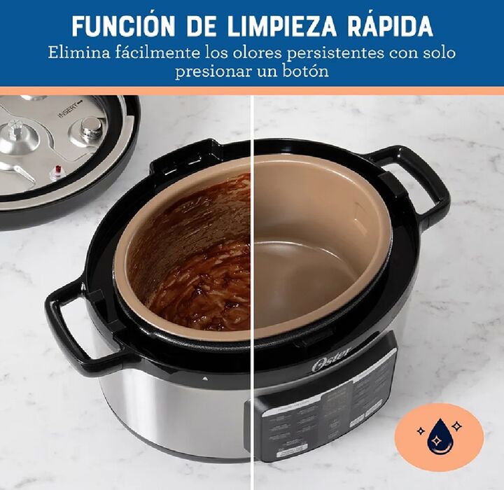 Multi-olla rápida ovalada Oster® 5.7 L — 15 funciones | CKSTPCECOV57 - Vista 4