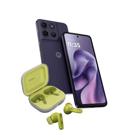Combo Moto G17 256GB 4GB RAM Evening Blue + Moto Buds Guitar Green Banana