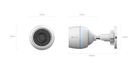 Camara CS-H3c-R100-1K2WF Bullet para exterior H3C EZVIZ Smart WIFI