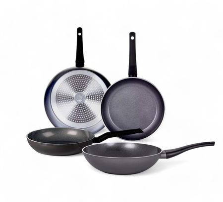 Set de Sartenes + Wok Antiadher. Tvs Origine 4 Pzs Inducción