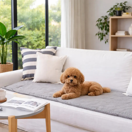 Pillow Manta Protector Cubre Asiento Sillon Tusor 2 Cuerpos Gris elefante