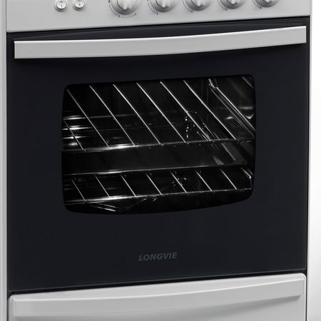 Cocina Blanca 56cm Reja de Fundicin Luz Encendido Longvie 13331BF