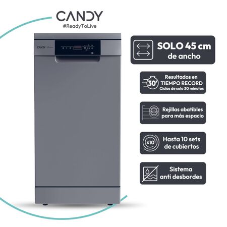 LAVAVAJILLA CDPH 2D1047S-1 10 CUBIERTOS INOX CANDY