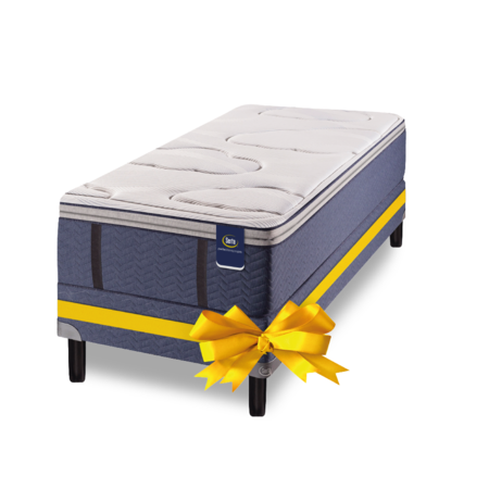 COLCHON SOMMIER DE REGALO SERTA PENSILVANIA RESORTES TEJIDO DE PUNTO 100X190