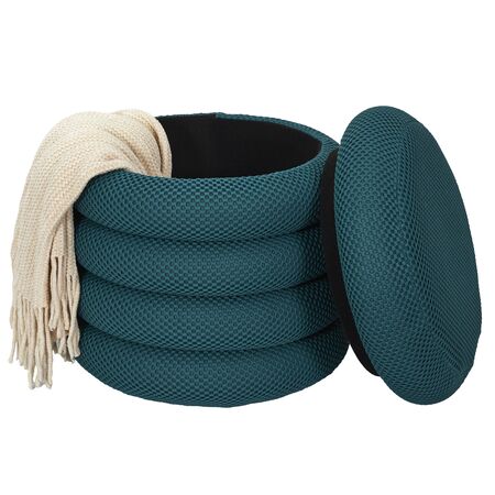 PUFF CILINDRO PROLINE BUCLE PETROLEO CON BAUL HD0424