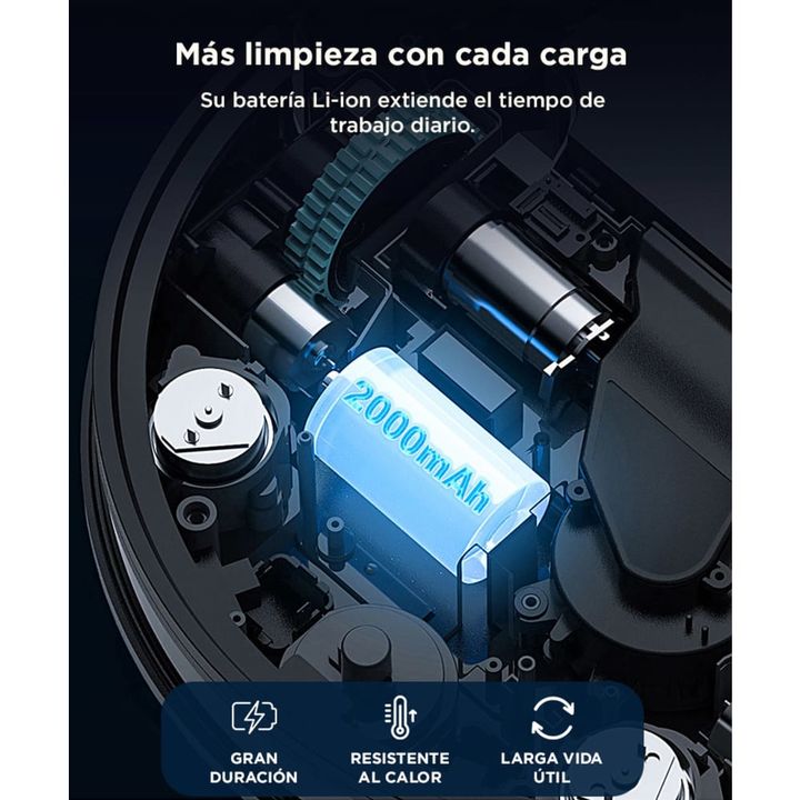 Aspiradora Robot Gadnic Potente Succión Sensor Anti Caídas Filtro HEPA Lavable Depósito Extraíble - Vista 5