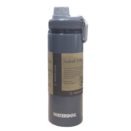 Botella Aluminio Con Tapa A Rosca 750 Cc Waterdog Dark Grafito