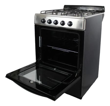Cocina Florencia 5508 4 Hornallas Multigas Con Visor 56cm Gris