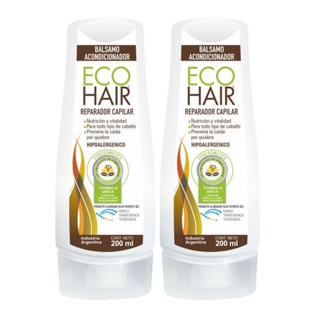 Eco Hair Balsamo Acondicionador Control Caida 2 X 200ml