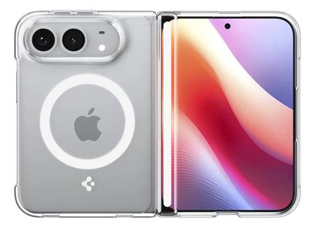 Funda Spigen Crystal Hybrid Pro Mag Fit iPhone Duo - Transparente