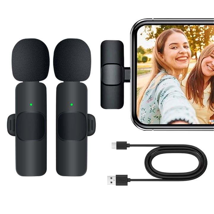 Set de Micrófonos Inalámbricos Minis Gadnic Usb Tipo C - Vista 1