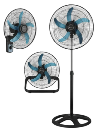 Ventilador Oryx 3 En 1 Pie Mesa Pared 18 Turbo