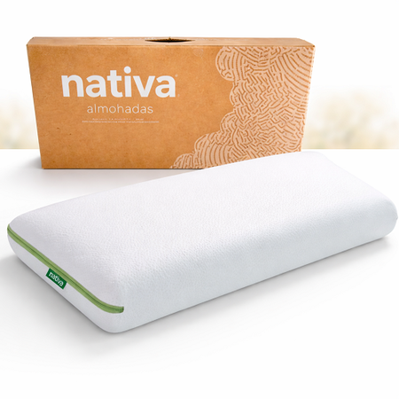 Almohada Inteligente Nativa Memory Compacta Medium 70x13 Cm