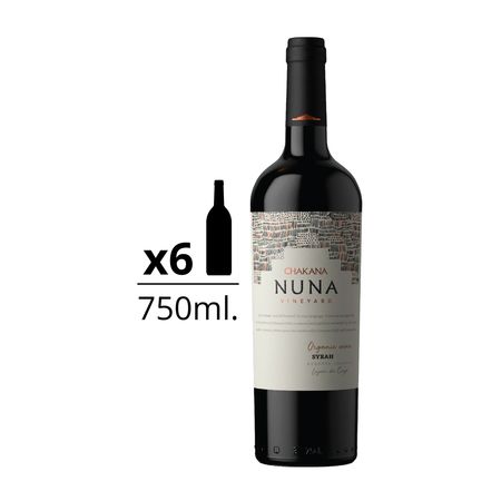 Vino Tinto Chakana Nuna Vineyard Syrah Organico 750 ml Caja x 6