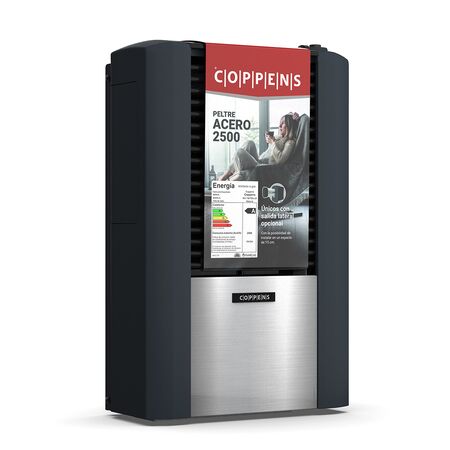 Calefactor Tiro Balanceado Coppens Peltre Acero 2500C Izquierdo M-Gas