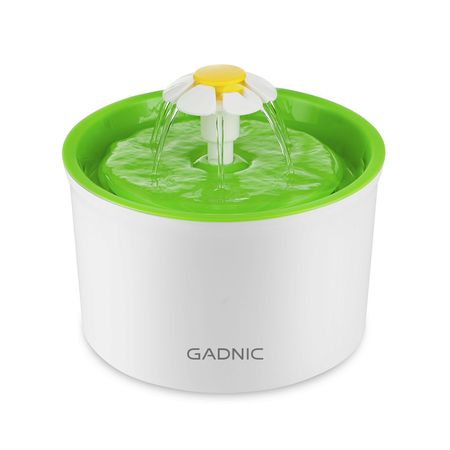 Fuente De Agua Recirculante Gadnic PB2000 Para Perros Y Gatos Acero Inoxidable 1.6L