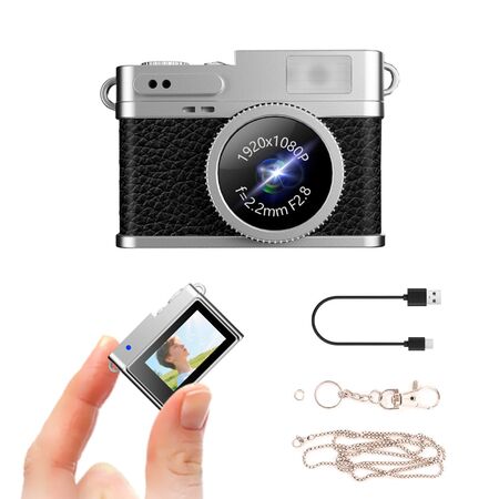 Mini Cámara Digital Llavero Gadnic 1080P Full HD Con Pantalla IPS Portátil Memoria Expandible