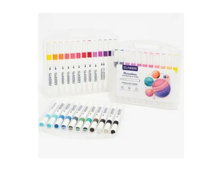 24 marcadores acrilicos