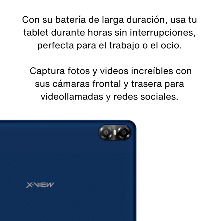 Tablet X-view Pro Tab 10 4gb Ram 64gb Rom Android 14 - Azul - Vista 2